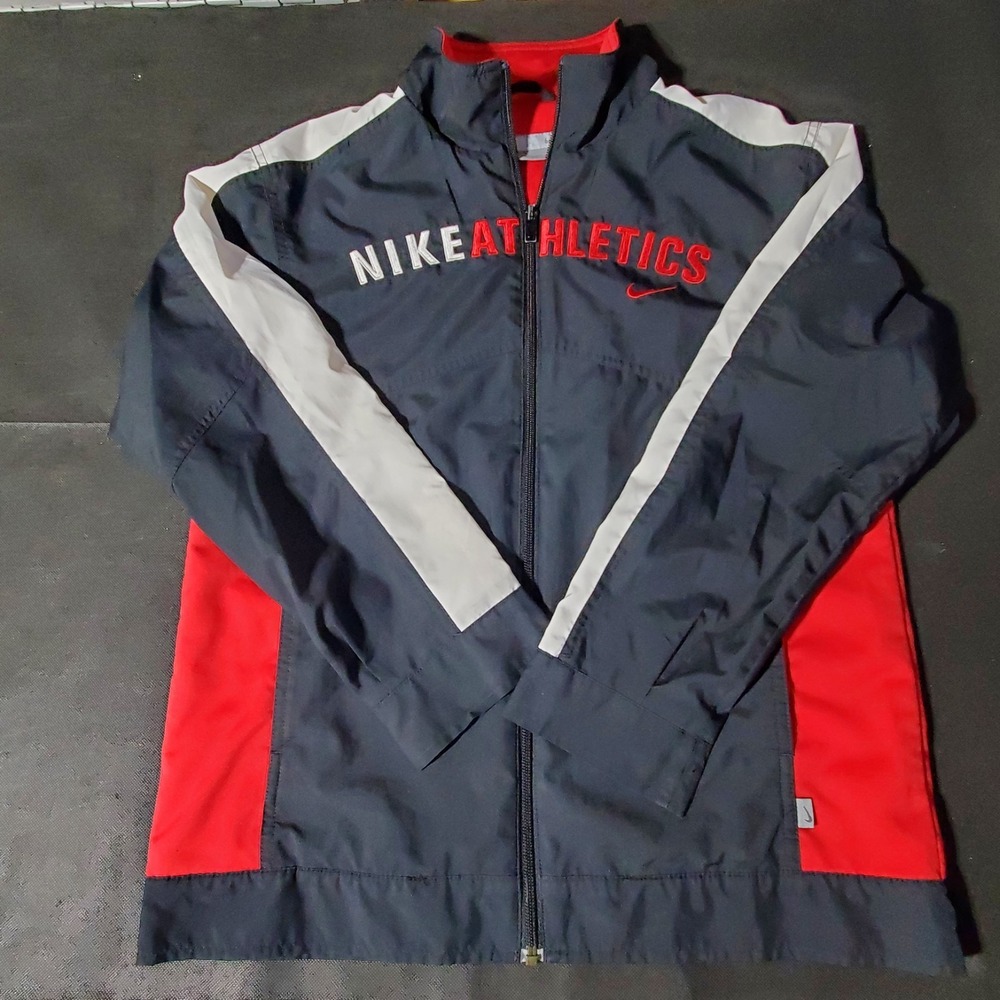 Nike Athletics street jacket Nike swoosh vintage 2000 Kids L  black-red-white